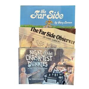 3 Vintage The Far Side Books by Gary Larson, Far Side, Observer, Dummies, 1980's